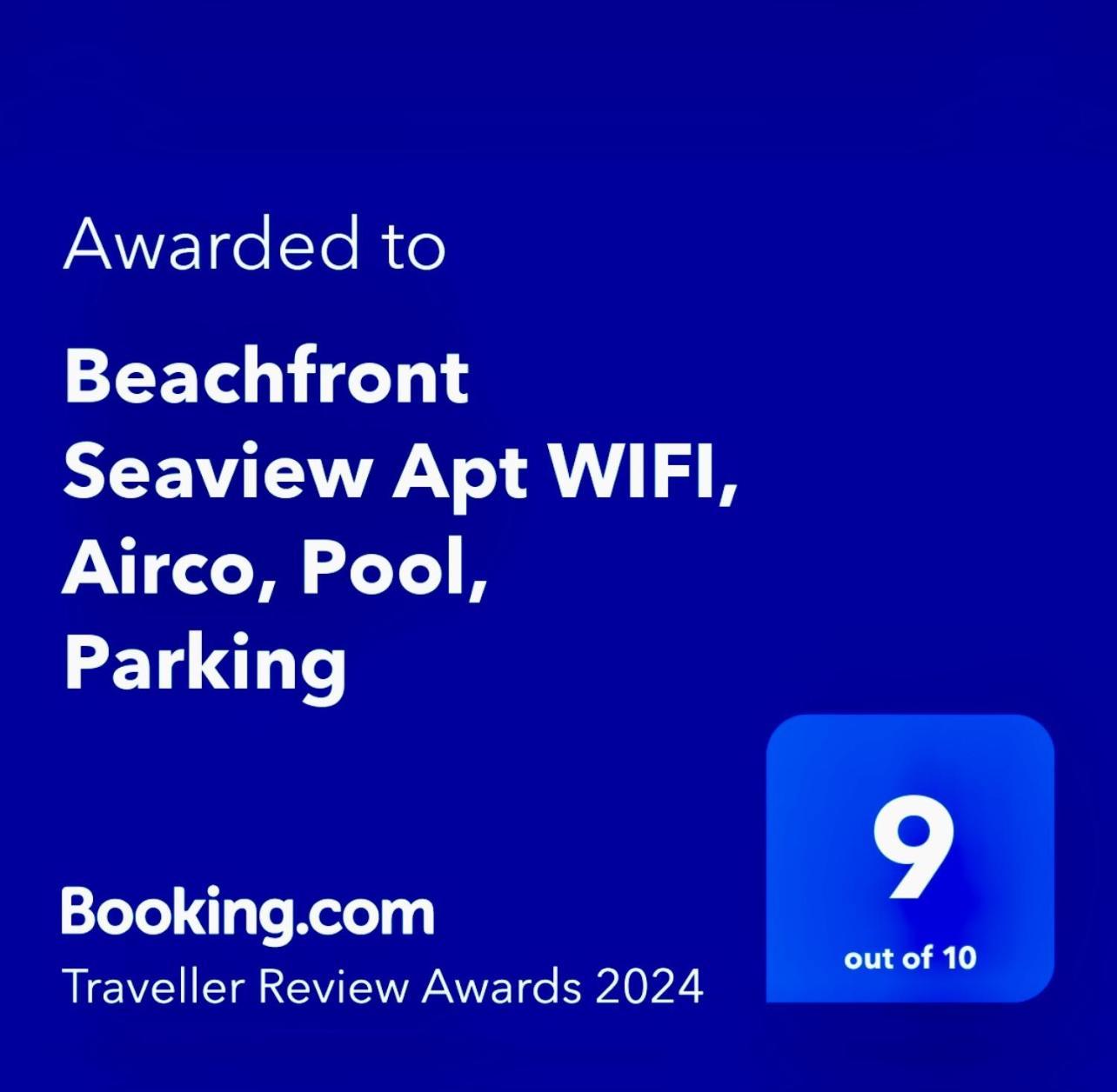 Beachfront Seaview Litoralmar Apt, Fast Wifi, Airco, Pool, Private Parking ポルティマン エクステリア 写真